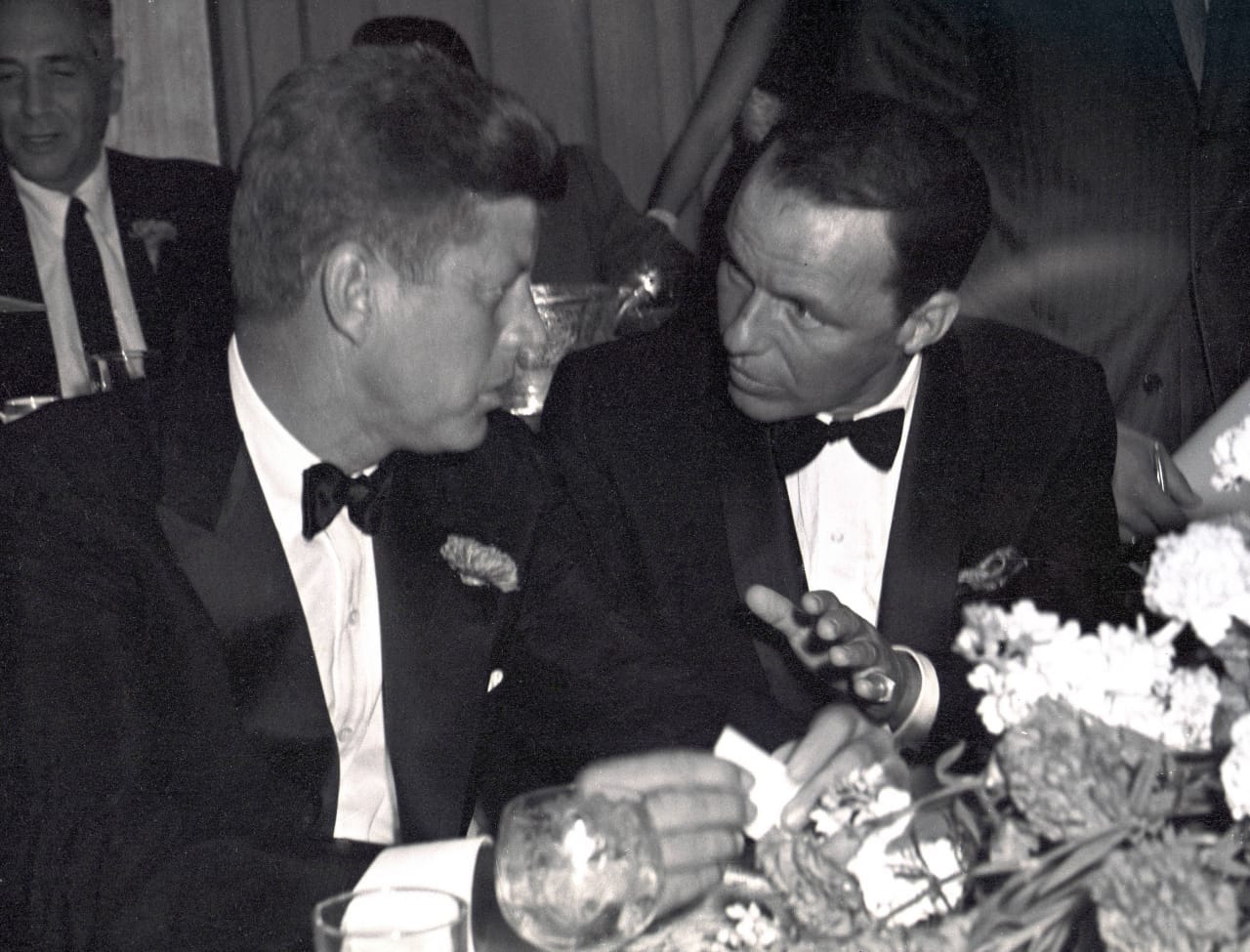 John F. Kennedy and Frank Sinatra