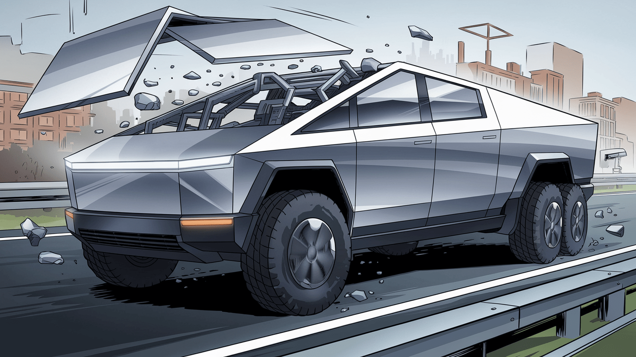 Tesla Cybertrucks are falling apart due to bad glue that doesn't stick in cold weather Tesla Cybertrucks are falling apart due to bad glue that doesn't stick in cold weather