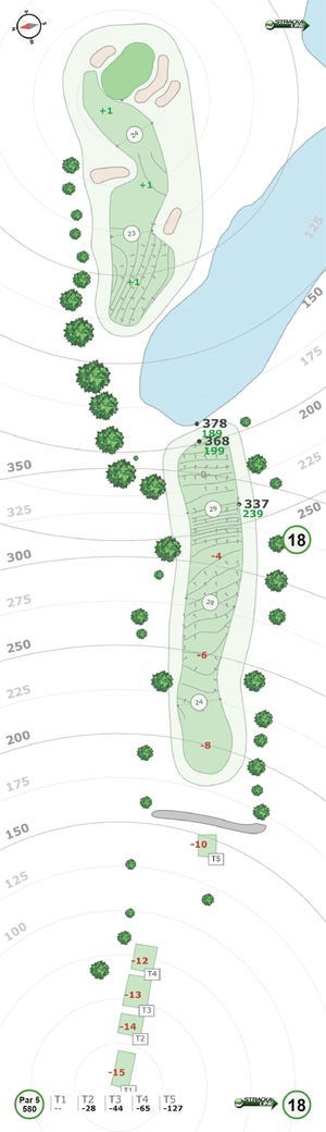 The StrackaLine yardage book for East Lake Golf Club in Atlanta, site of the Tour Championship on the PGA Tour (Courtesy of StrackaLine) The StrackaLine yardage book for East Lake Golf Club in Atlanta, site of the Tour Championship on the PGA Tour (Courtesy of StrackaLine)