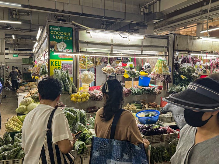 market stalls selling ulam