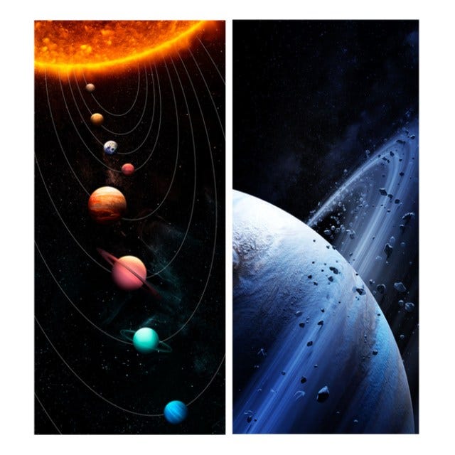 Free solar system space wallpapers for iPhone