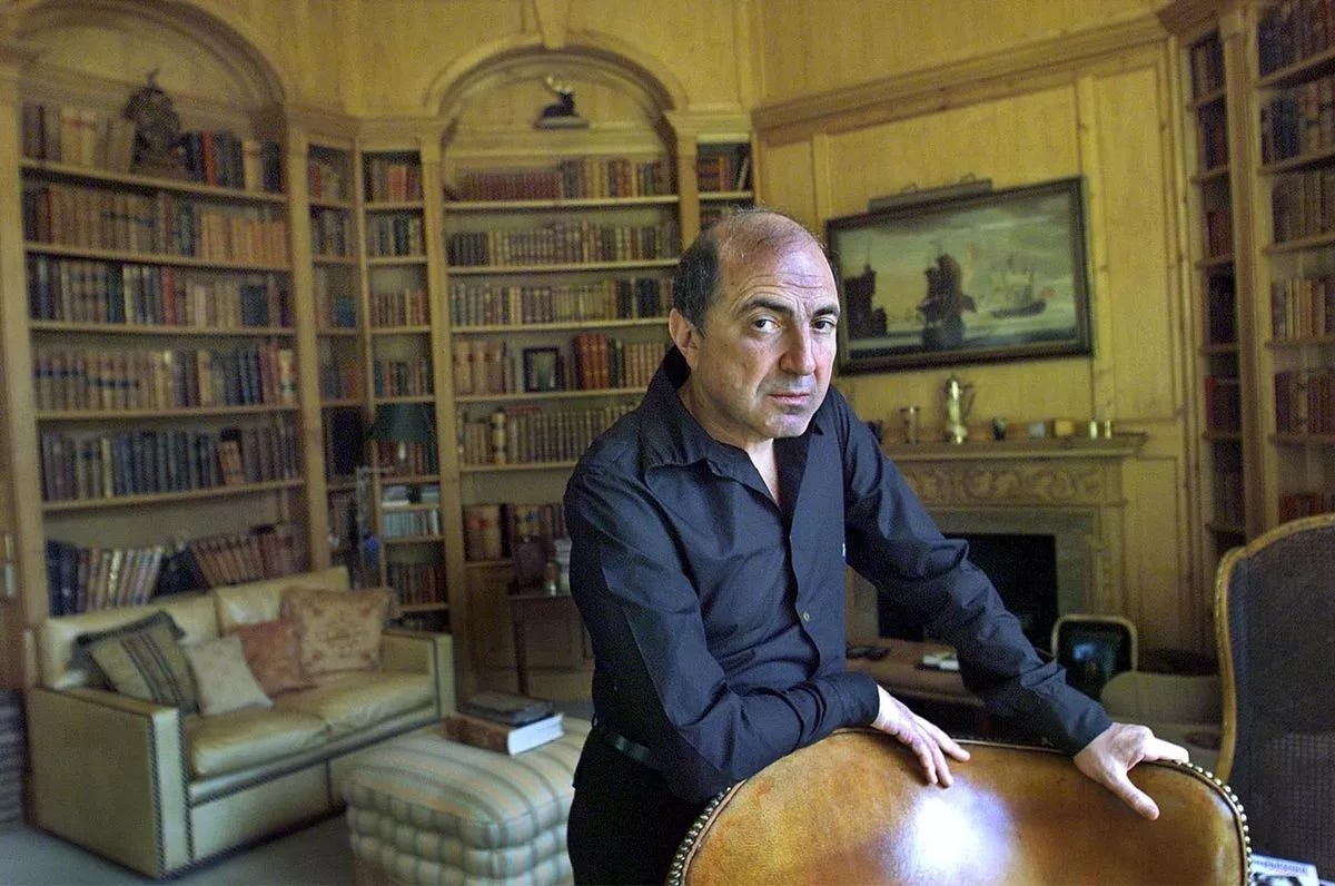 Boris Berezovsky at home in 2002 Boris Berezovsky at home in 2002