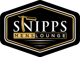 Snipps Men's Lounge header logo outlined