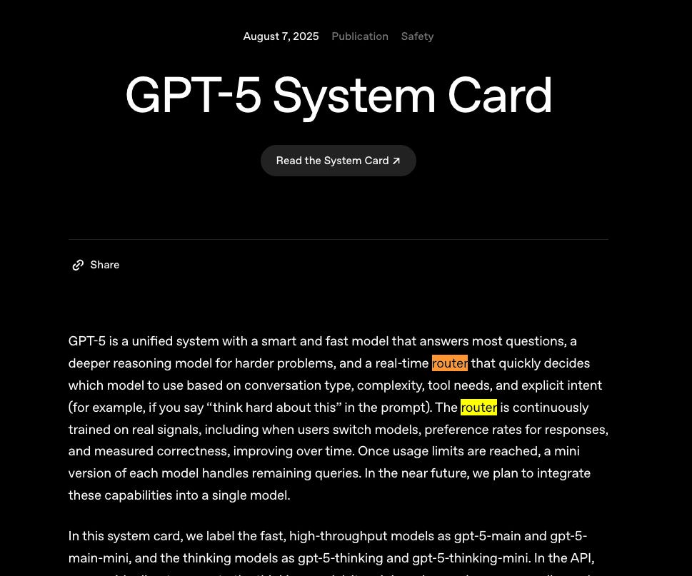 GPT-5's Router: how it works and why Frontier Labs are now