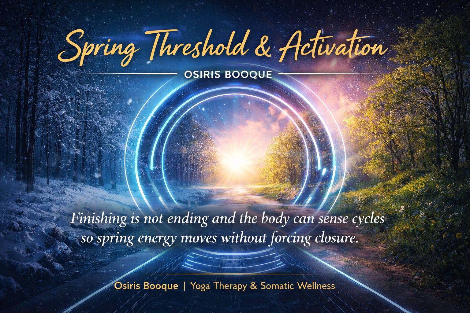 Finishing Vs Ending, Spring Flow, And The Gunas | March Feature