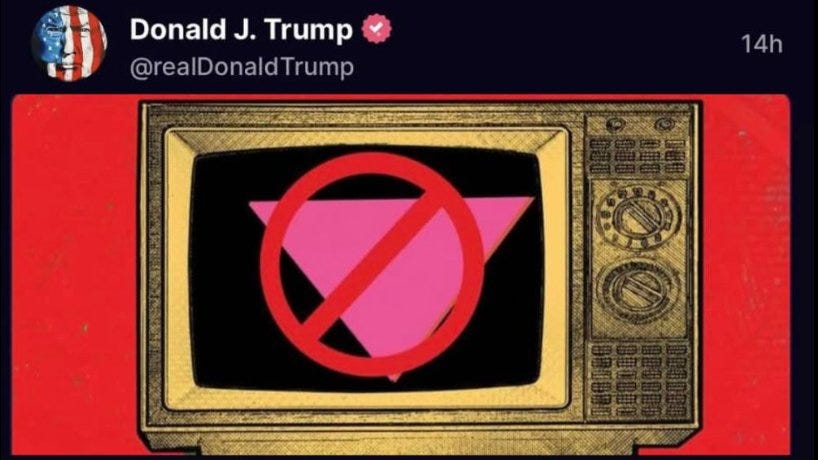 Entenda o significado do triângulo rosa utilizado por nazistas e  compartilhado por Trump - Planeta