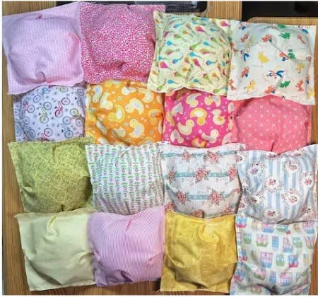 Sixteen Finished Puffy Blocks