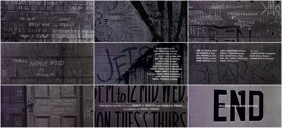 West Side Story (1961) — Art of the Title West Side Story (1961) — Art of the Title