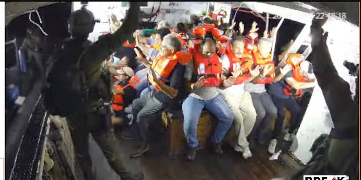 BREAKING: Israeli Forces Intercept Gaza Aid Flotilla and Take 20 Crew Members Captive