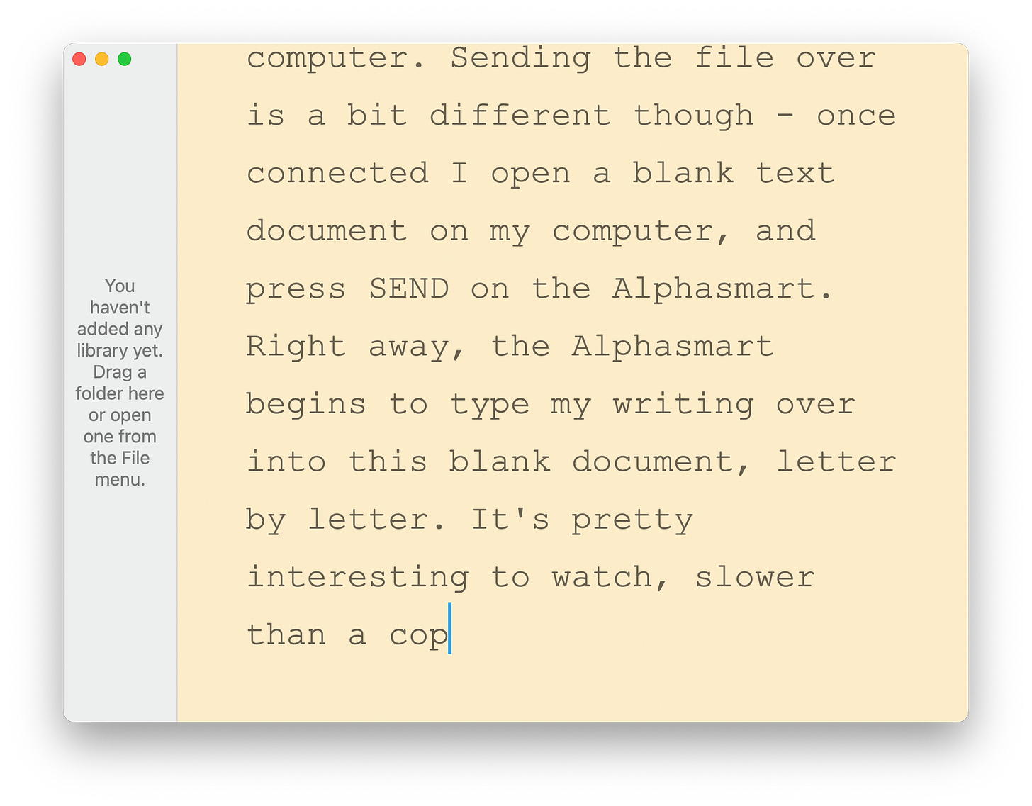 Why I'm blogging with an Alphasmart in 2024