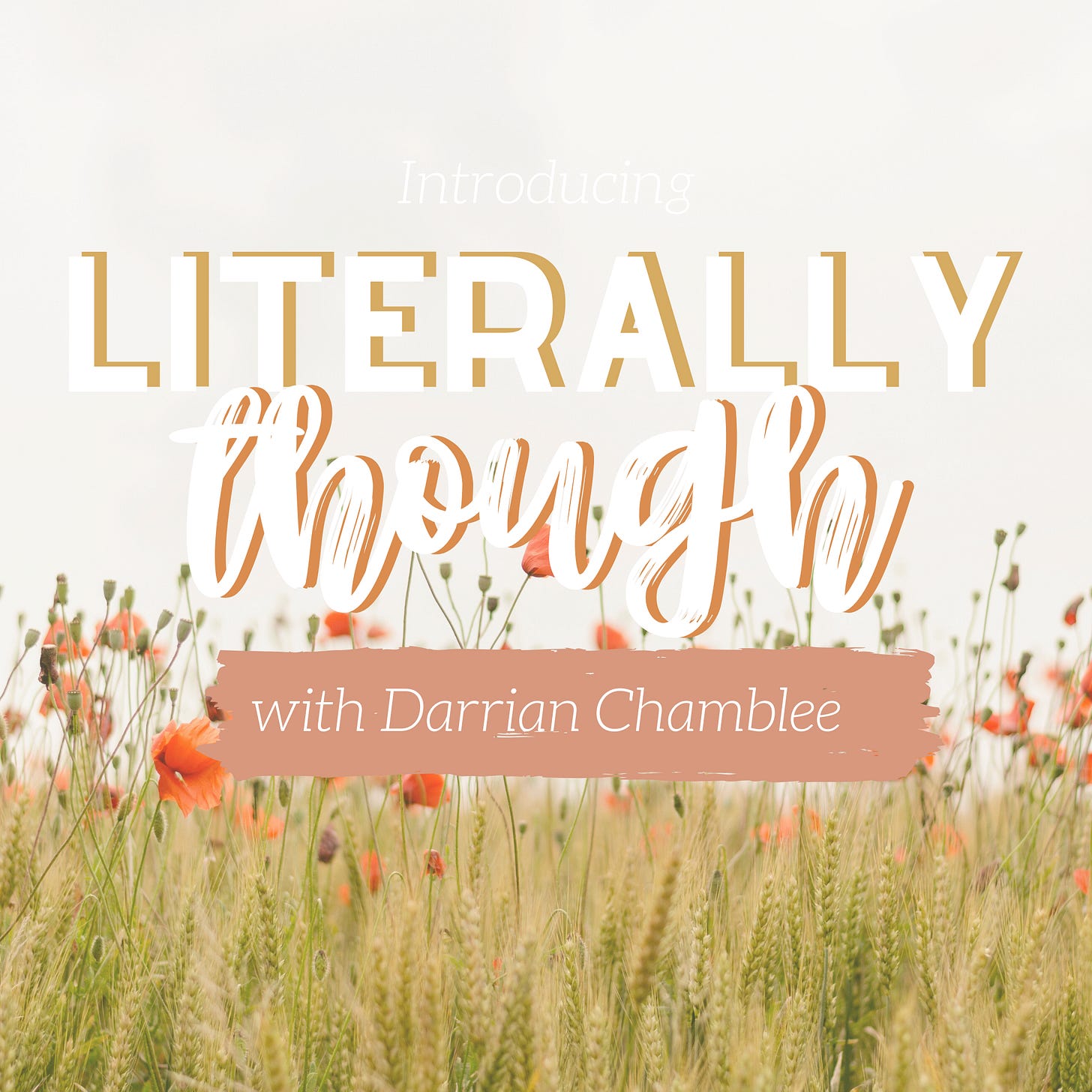Introducing the Literally Though Podcast with Darrian Chamblee Introducing the Literally Though Podcast with Darrian Chamblee