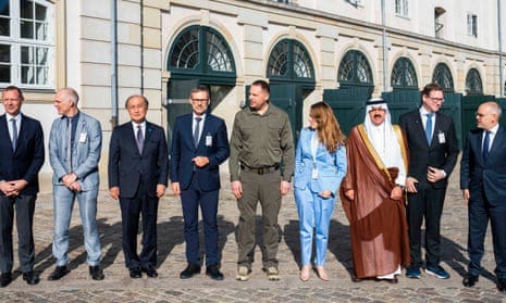Participants to the 'Copenhagen Conference' outside Denmark's Ministry of Foreign Affairs in Copenhagen, Denmark, June 24 2023. The meeting was organized by Ukraine. In picture is seen Andrii Yermak, the Head of the President's Office of Ukraine (5-L). Participants to the 'Copenhagen Conference' outside Denmark's Ministry of Foreign Affairs in Copenhagen, Denmark, June 24 2023. The meeting was organized by Ukraine. In picture is seen Andrii Yermak, the Head of the President's Office of Ukraine (5-L).