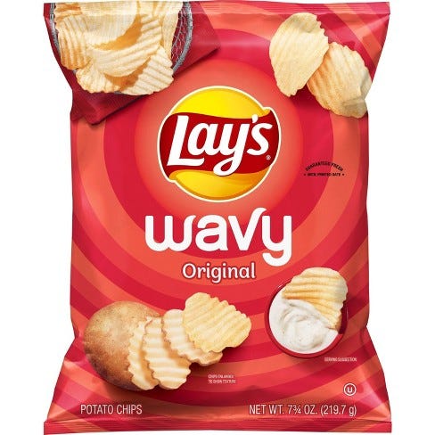 Lay's Wavy Original Potato Chips - 7.75oz : Target Lay's Wavy Original Potato Chips - 7.75oz : Target