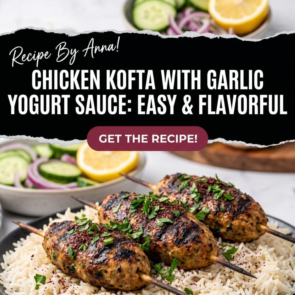 Chicken Kofta with Garlic Yogurt