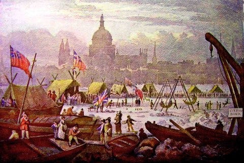 The last ever Thames Frost Fair in 1814 The last ever Thames Frost Fair in 1814