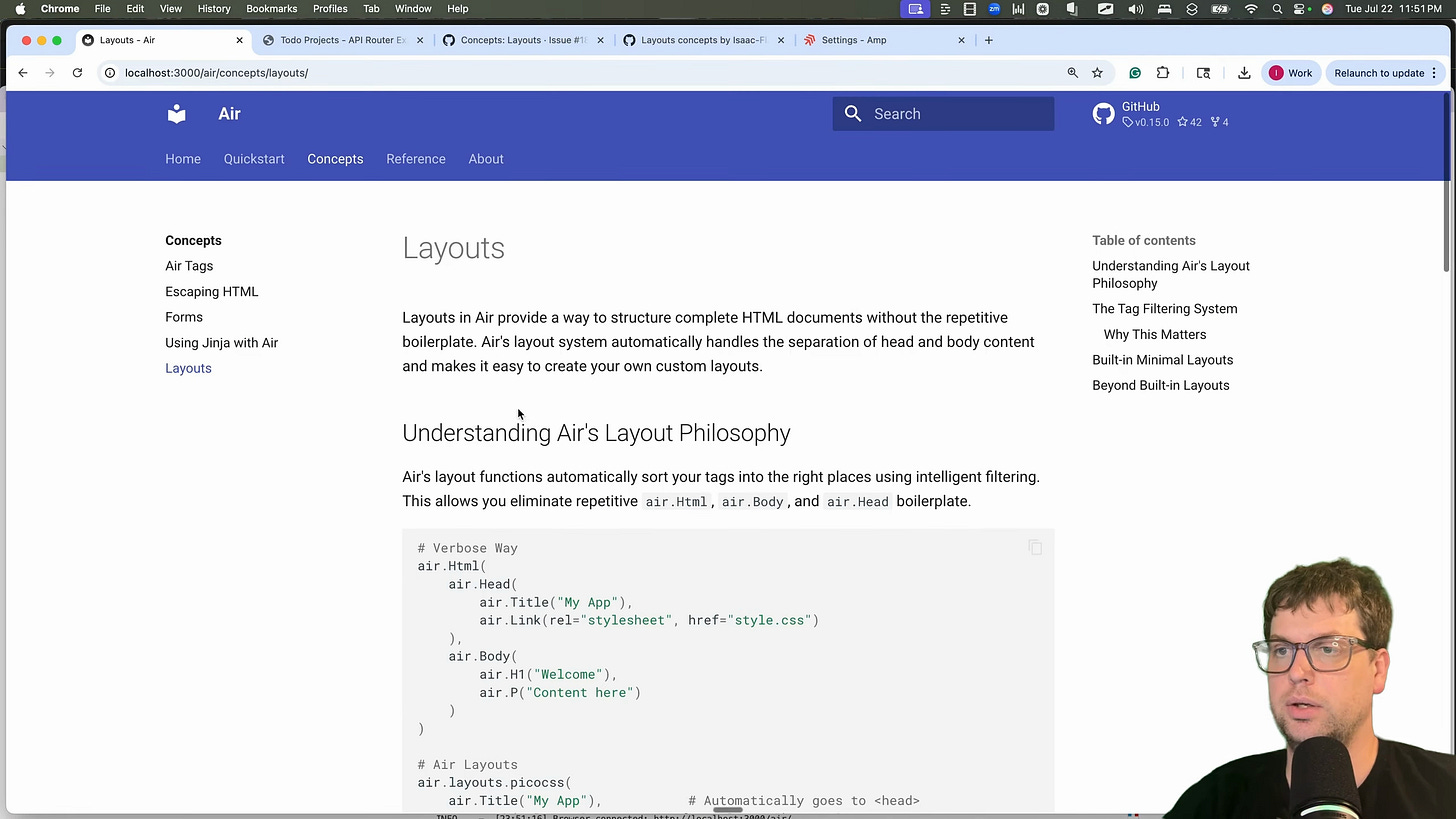 Overview of the merged PR and the structure of the layouts guide Overview of the merged PR and the structure of the layouts guide