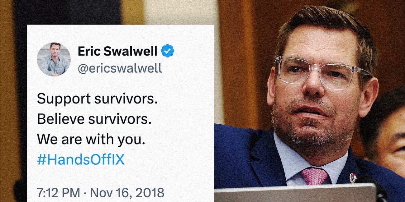 Unfit to Print: SWALWELL'S #METOO PROBLEM AND A DEM SENATE CANDIDATE'S FISHY FUNDRAISING