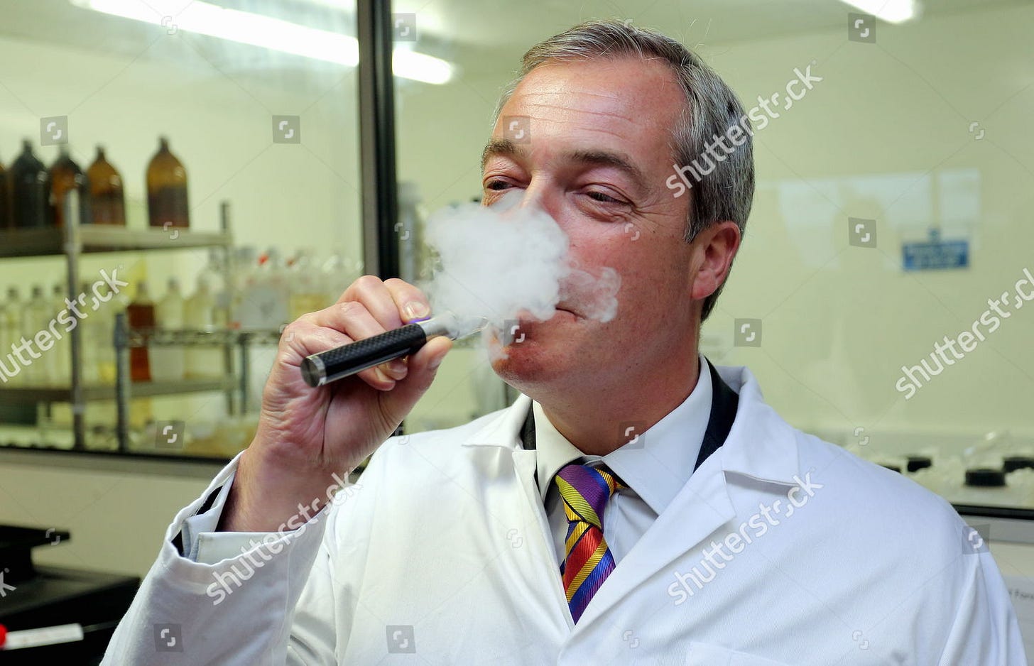 Nigel Farage Tries Vaping Editorial Stock Photo - Stock Image |  Shutterstock Editorial