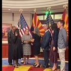 AZ Gov. Katie Hobbs Laughs During Swearing-In. That's An Impeachin'!