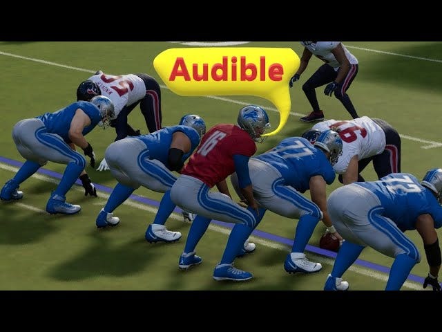 How do you call Audible in Madden 24?