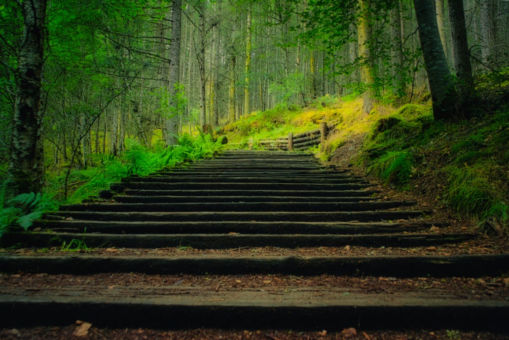 Stairway of the grief journey