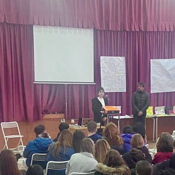 Pedro Ramos en el CES Cristo Rey de Granada
