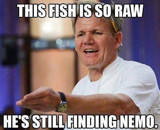 Gordon Ramsay Meme' Poster by Balzac | Funny gordon ramsay quotes, No fish meme, Gordon ramsay memes