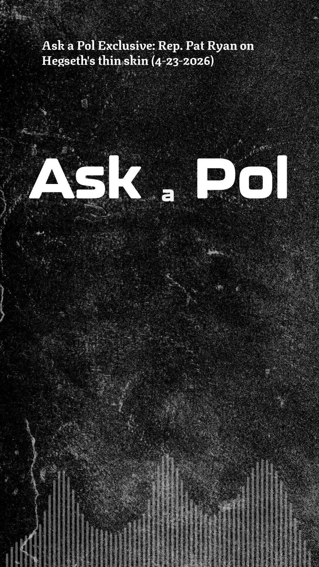 Videogram of Matt Laslo and Rep. Pat Ryan's interview on Pete Hegseth. 