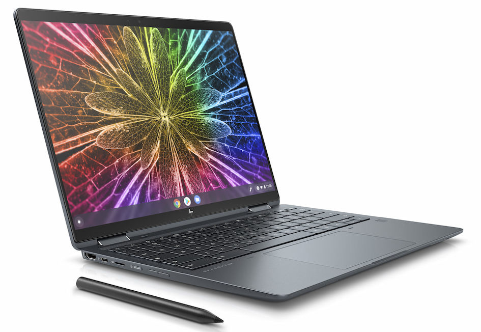 HP Elite Dragonfly Chromebook left side