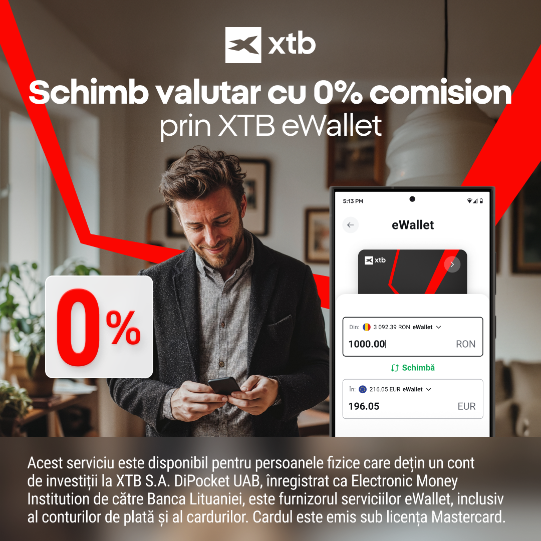 eWallet XTB – Schimb Valutar EUR fără Comision - Mr.Finance