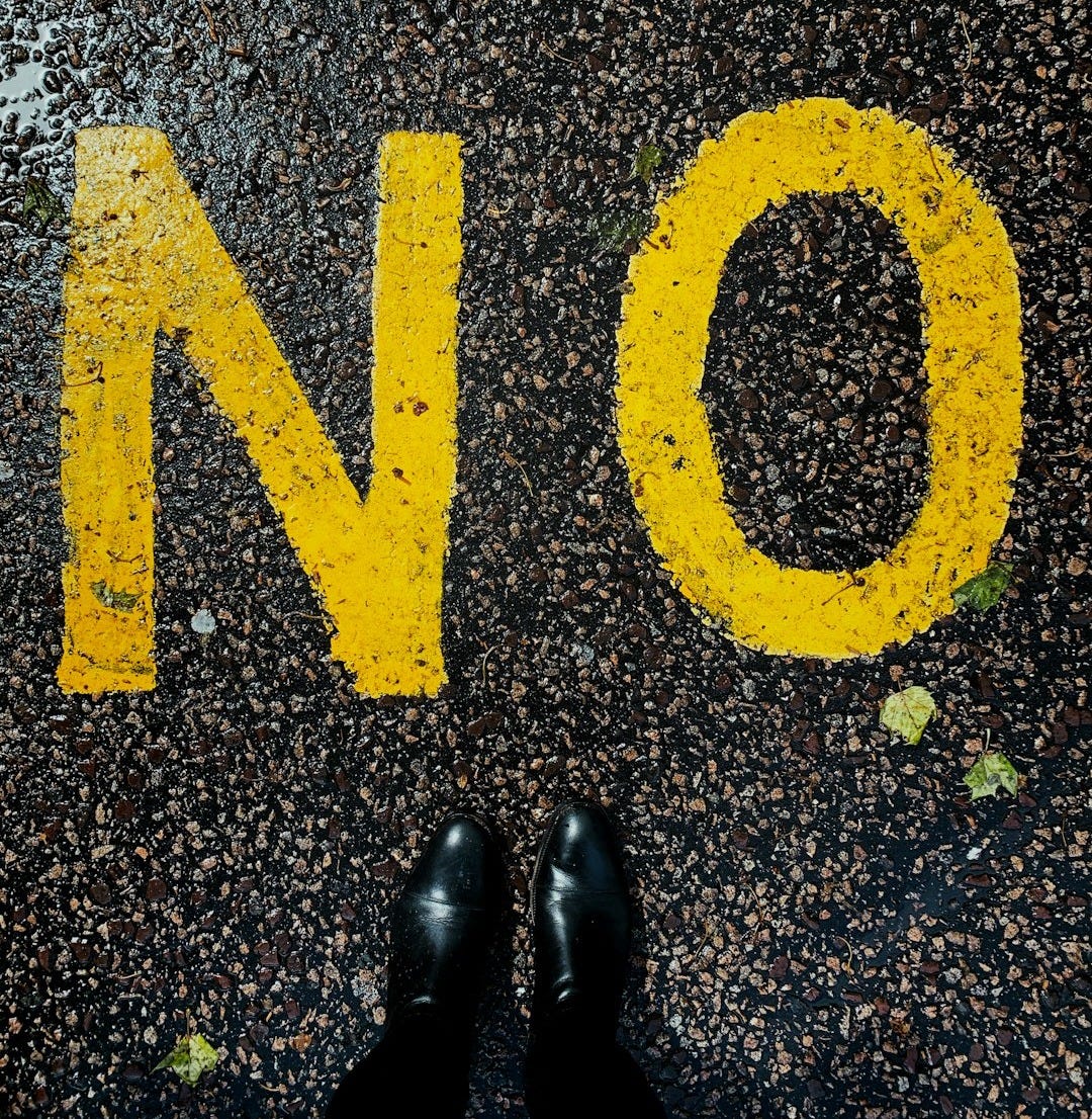 no sign