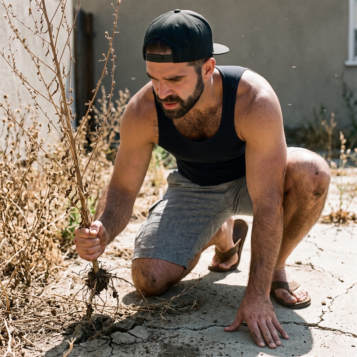 A golden-hour portrait of Mitch standing on a sunlit wooden back porch with his arms crossed, looking directly at the camera with a resilient expression. A golden-hour portrait of Mitch standing on a sunlit wooden back porch with his arms crossed, looking directly at the camera with a resilient expression.