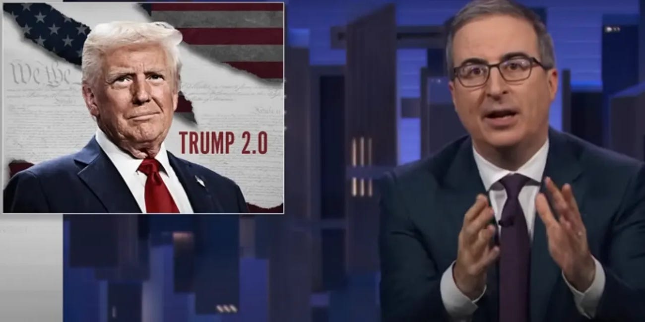 John Oliver Mocks His Own Company’s DC Movies While Ripping Trump’s DOJ