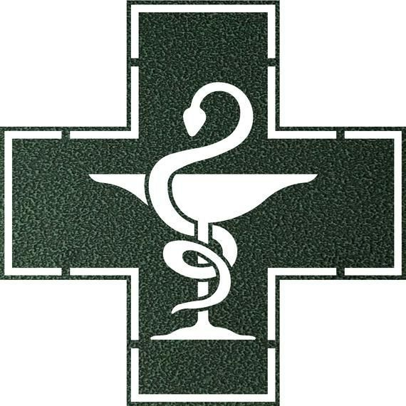 Pharmacy Art | Pharmacy Decor | Metal Wall Art | Hygeia | Light Up Canvas