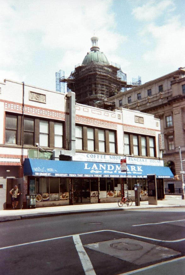 landmark diner and police building