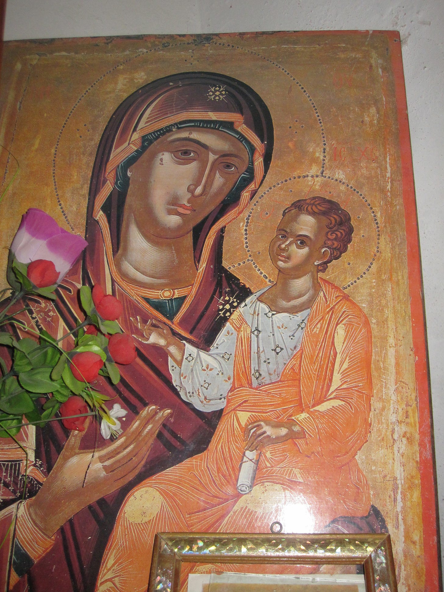 Mary and Jesus painting at Mar Behnam, Iraq Mary and Jesus painting at Mar Behnam, Iraq
