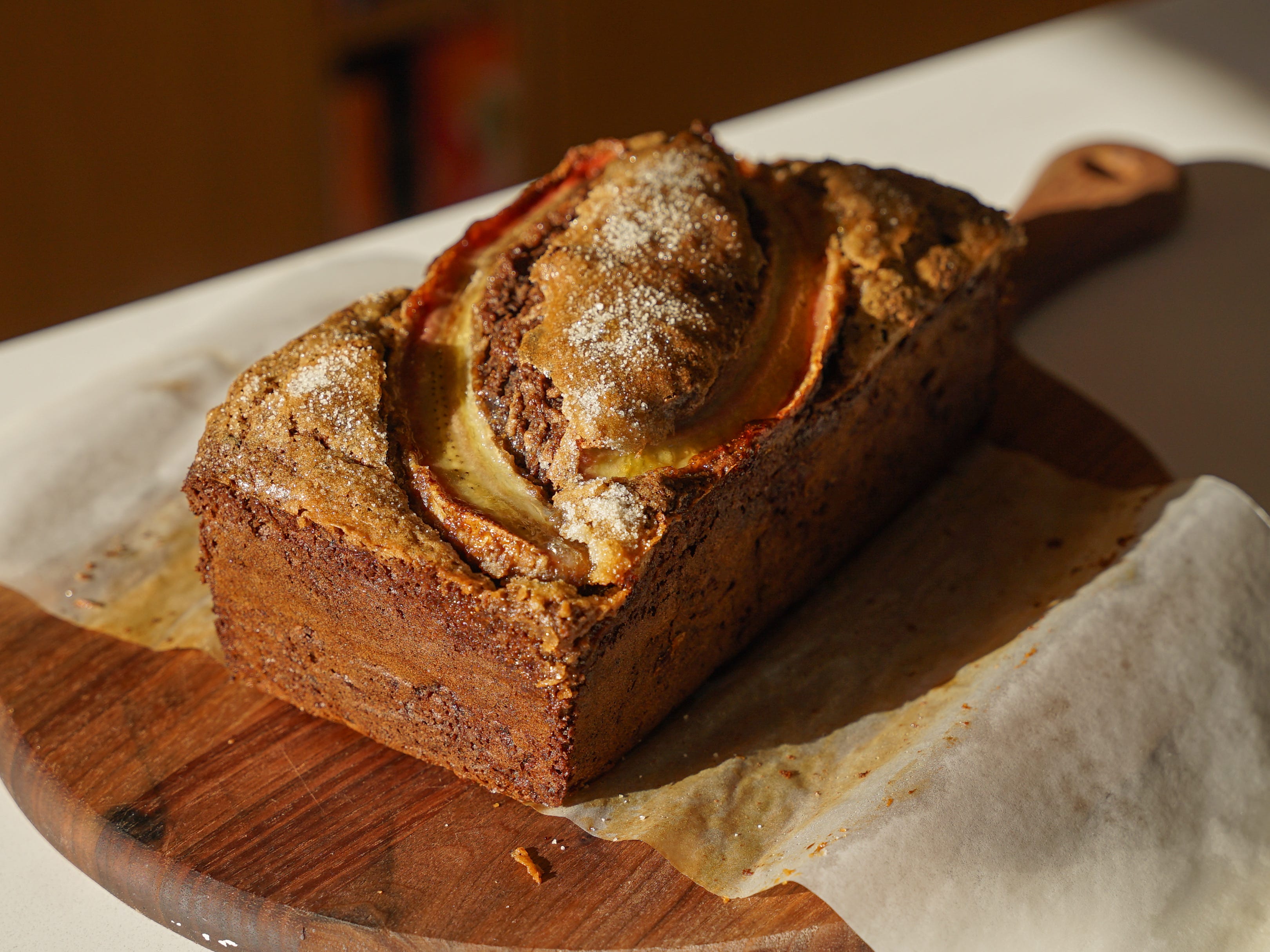 Maple Hojicha Banana Bread - by Kristina Cho