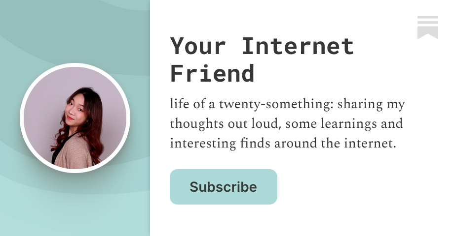 Your Internet Friend | allie | Substack