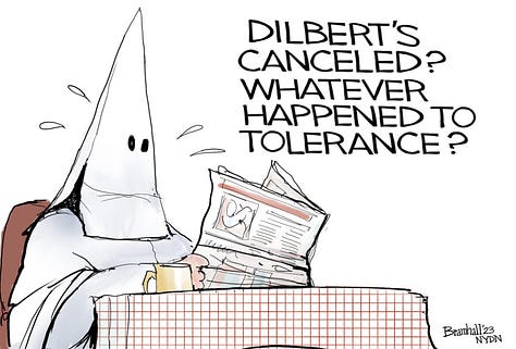Editorial Cartoons about Scott Adams