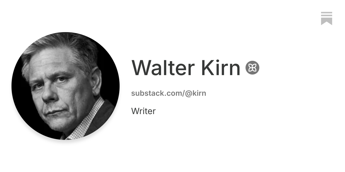 Walter Kirn | Substack