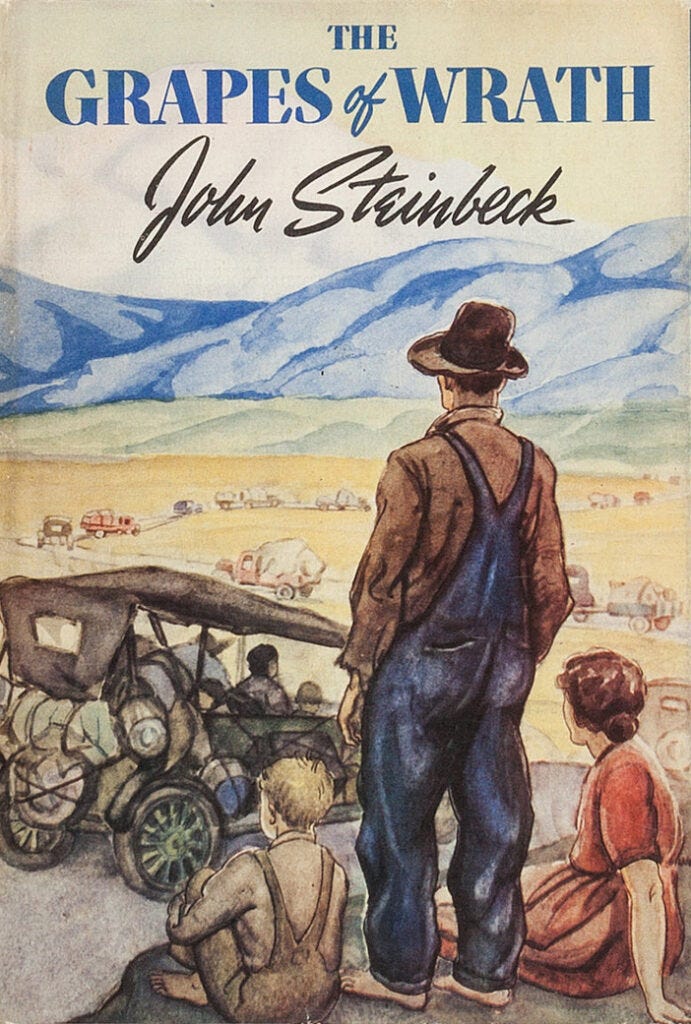 The Grapes of Wrath front cover, first edition