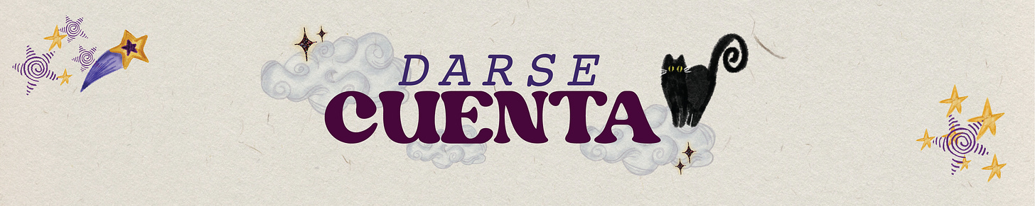 En psicología Gestalt, el “darse cuenta” implica ponerse en contacto con uno mismo en el aquí y ahora. Sin juzgar. Es mi herramienta favorita para ir hacia adentro.