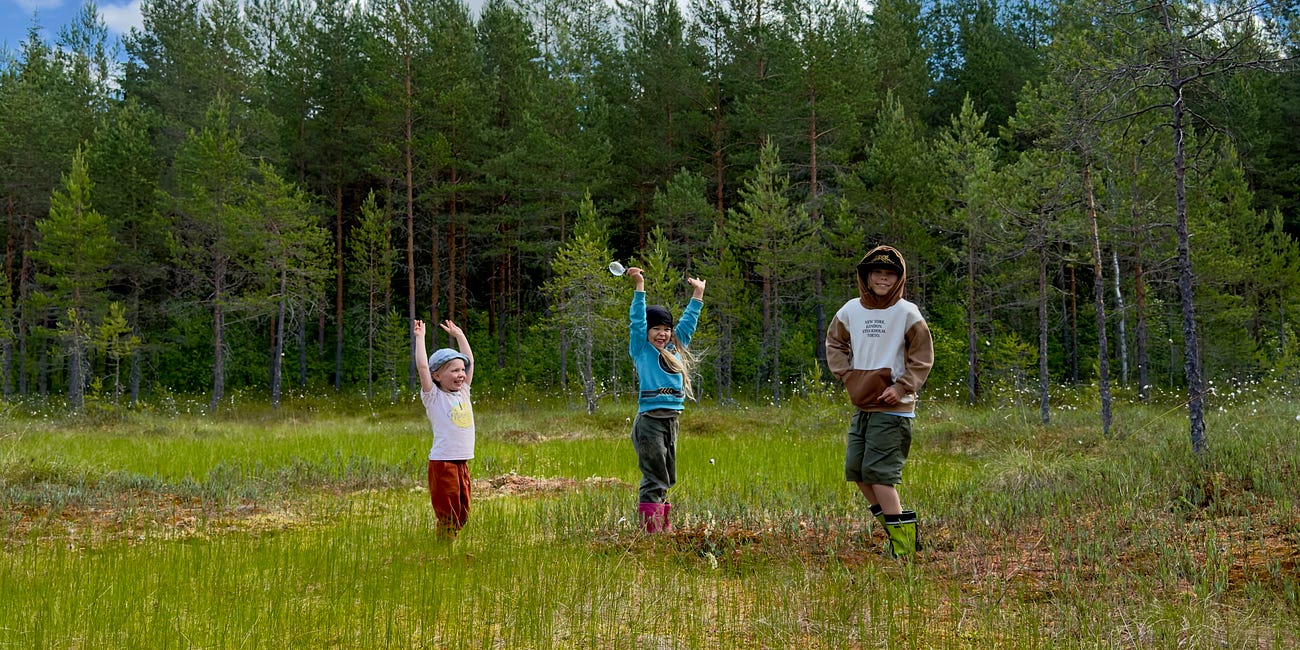 Junior Bog Researchers in Action