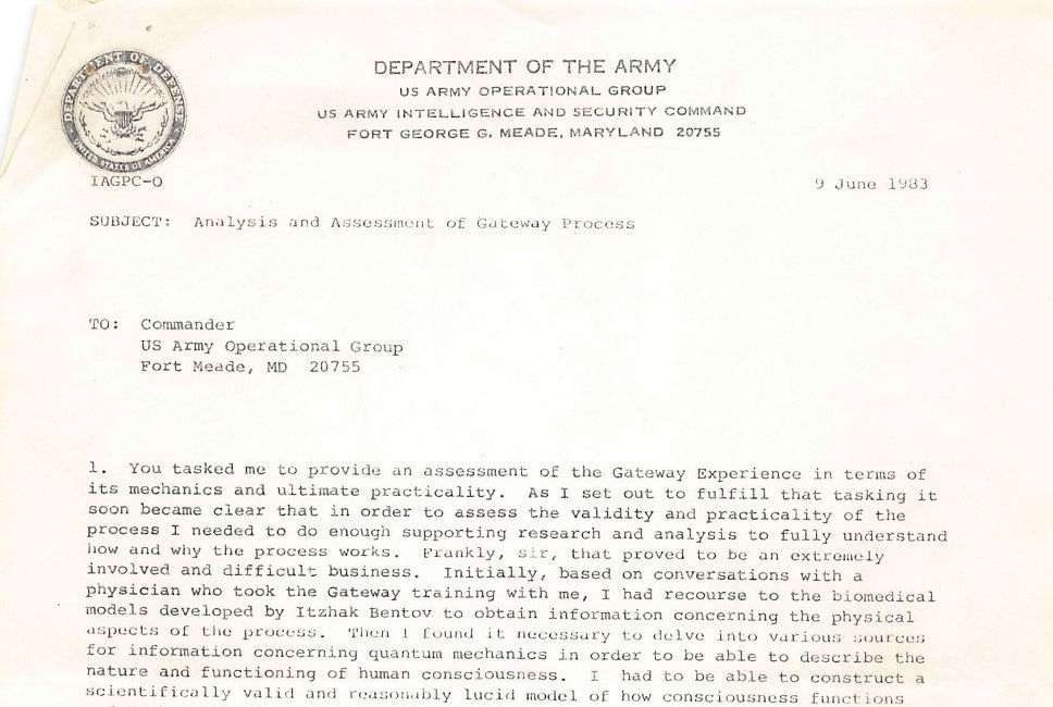 Analysis and Assessment of Gateway Process (Including Missing Page 25)