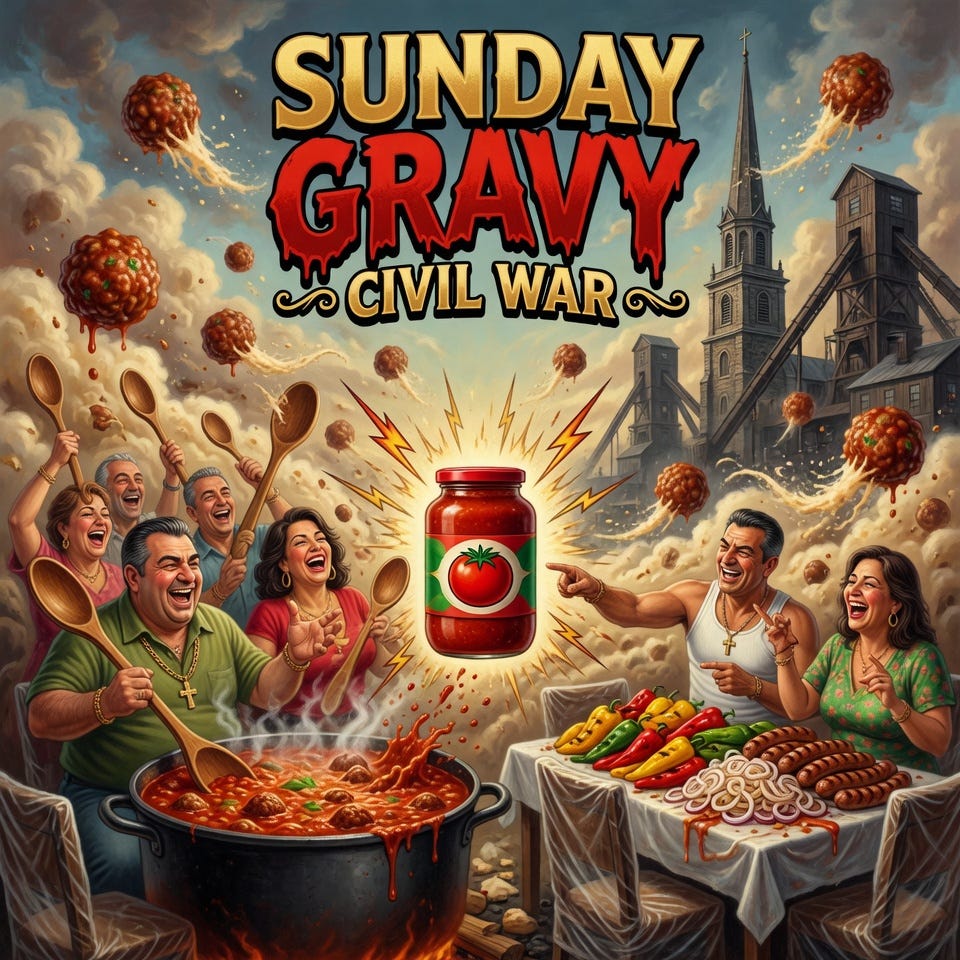 Leave the Gravy Alone: Greg Maresca revisits Pennsylvania-Italian satire celebrating immigrant grit, family traditions, faith, food and humor Leave the Gravy Alone: Greg Maresca revisits Pennsylvania-Italian satire celebrating immigrant grit, family traditions, faith, food and humor