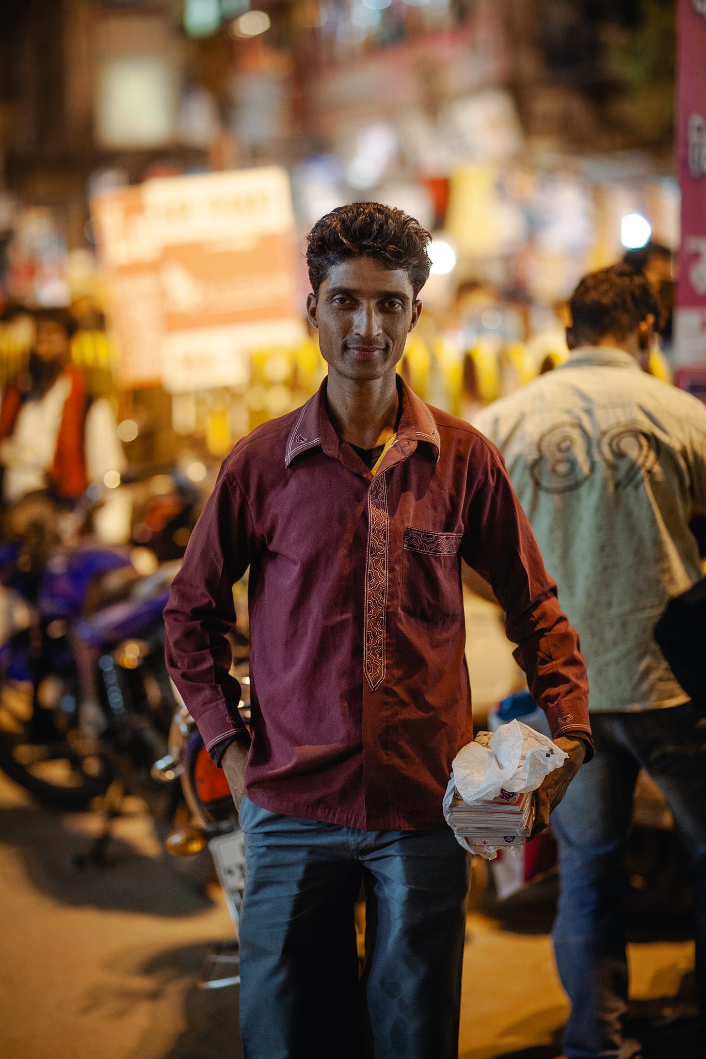 Ajay, Varanasi, India. 1/100, ƒ/1.8, ISO 1000, 85mm