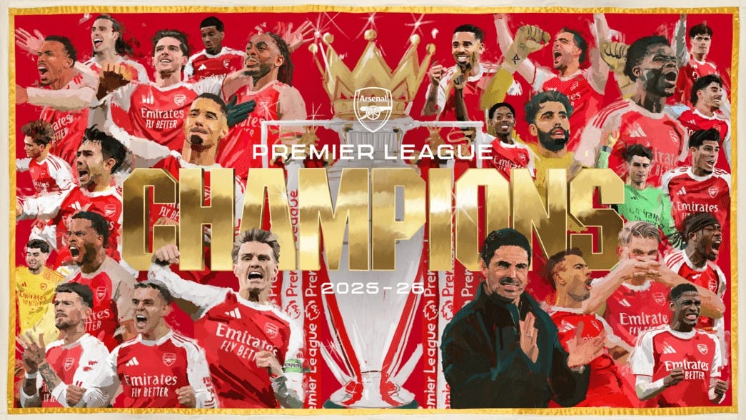 Arsenal crowned 2025/26 Premier League champions | News | Arsenal.com