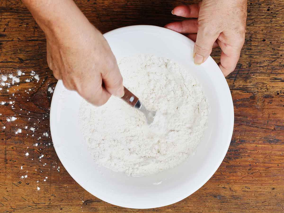 Stirring Buñuelo Dough