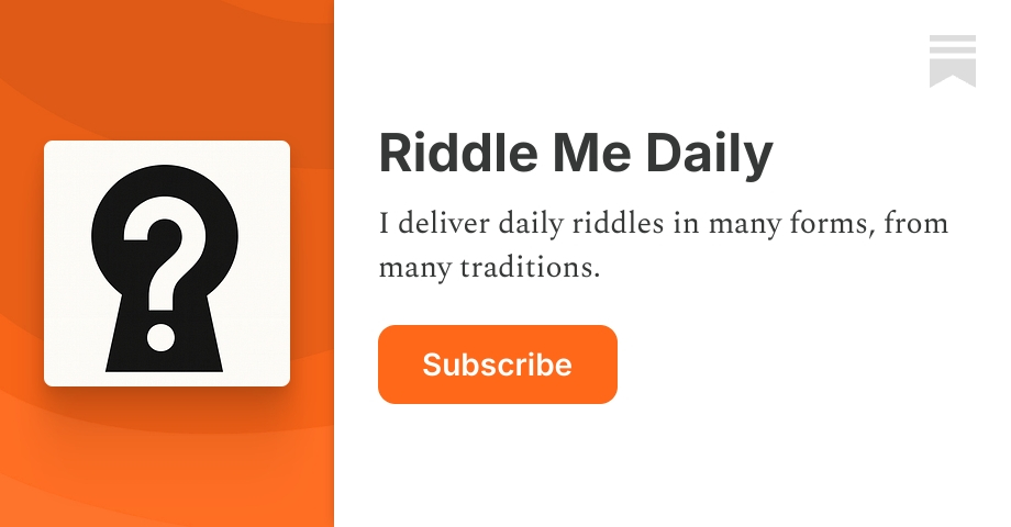 Riddle Me Daily | The Riddler | Substack