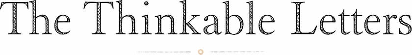 The Thinkable Letters